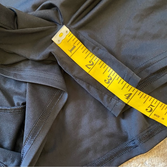 Gymshark Sport Dress Solid Black Skort Hidden Shorts Logo Front Tank Top: Large - Picture 6 of 9
